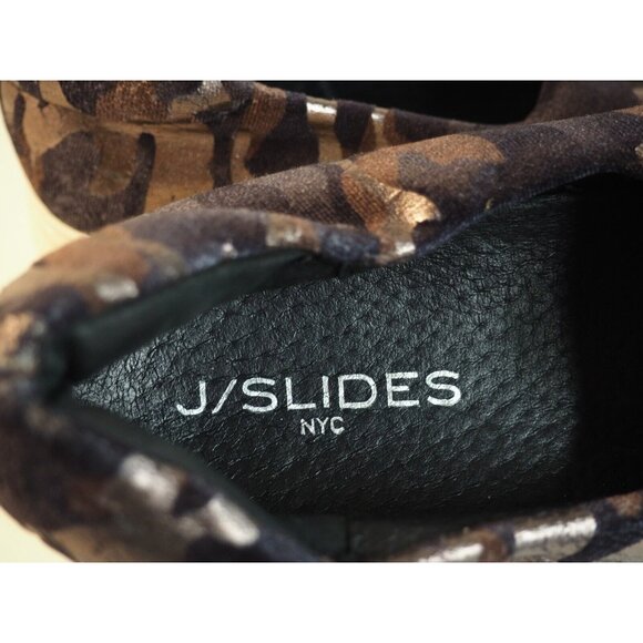 J/Slides Brown Metallic Camoflauge Flats Shoes, Size 7 (US) - Picture 6 of 10